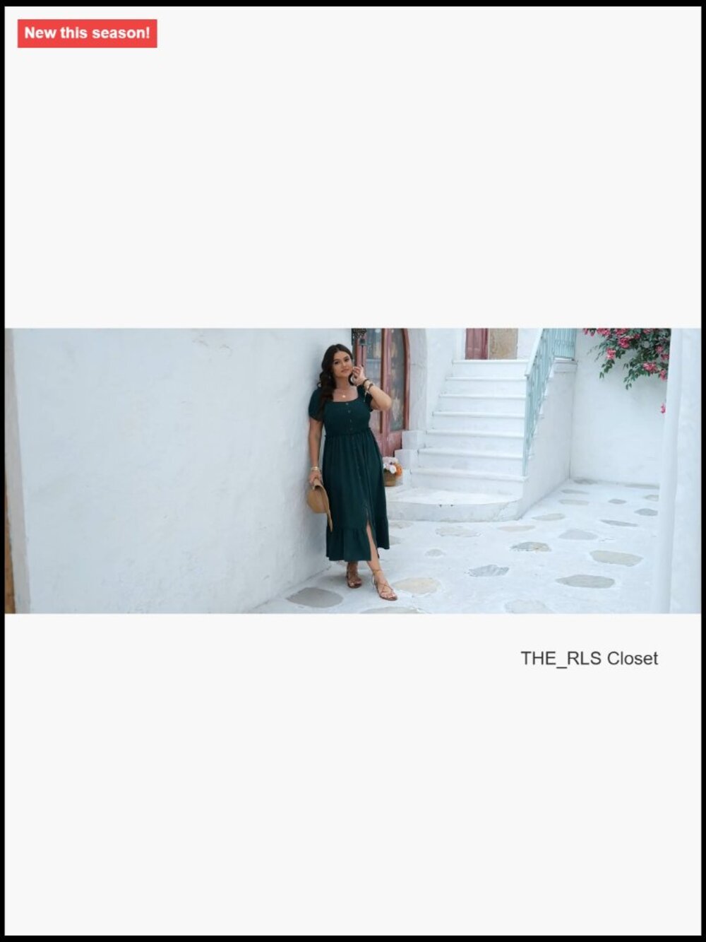 Plus Size Lightweight Blend Maxi Dress with Smocked Back and Square Neck - Picture 6 of 6
